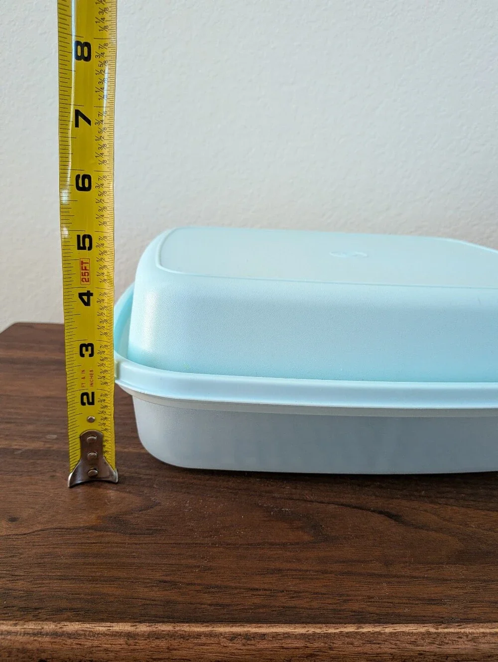 Vintage Tupperware MeatMarinade Container Season N Serve Aqua Mint # 1295-8